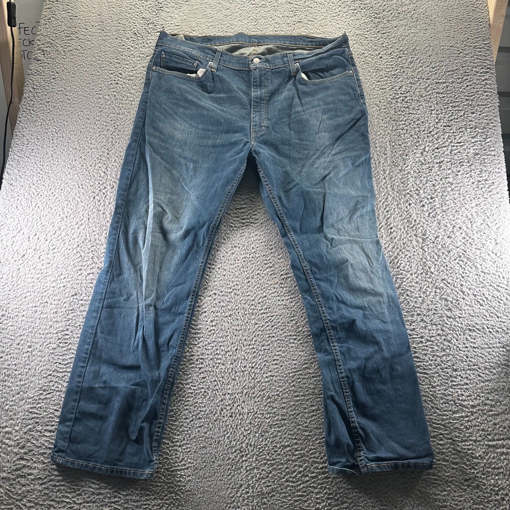 Levi's 559 Jeans Men 40x32 Blue Cotton Denim Straight Leg Faded Workwear Stretch